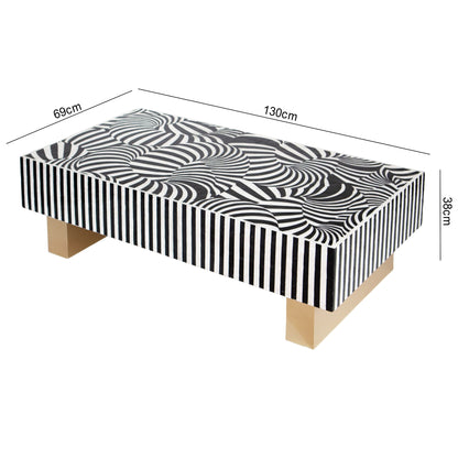 Vortex Noir Mother of Pearl Coffee Table
