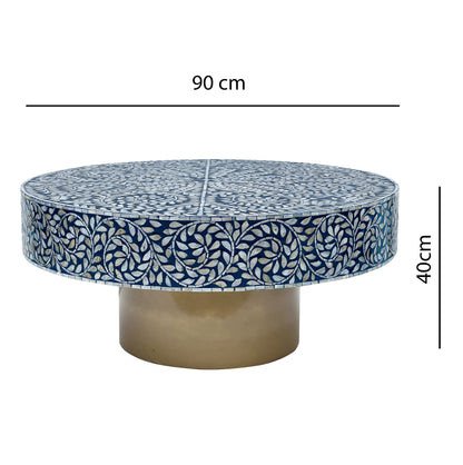 Bluesy Mother of Pearl Coffee Table
