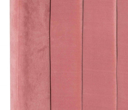King Sized Bed Frame - Blush Peach Velvet