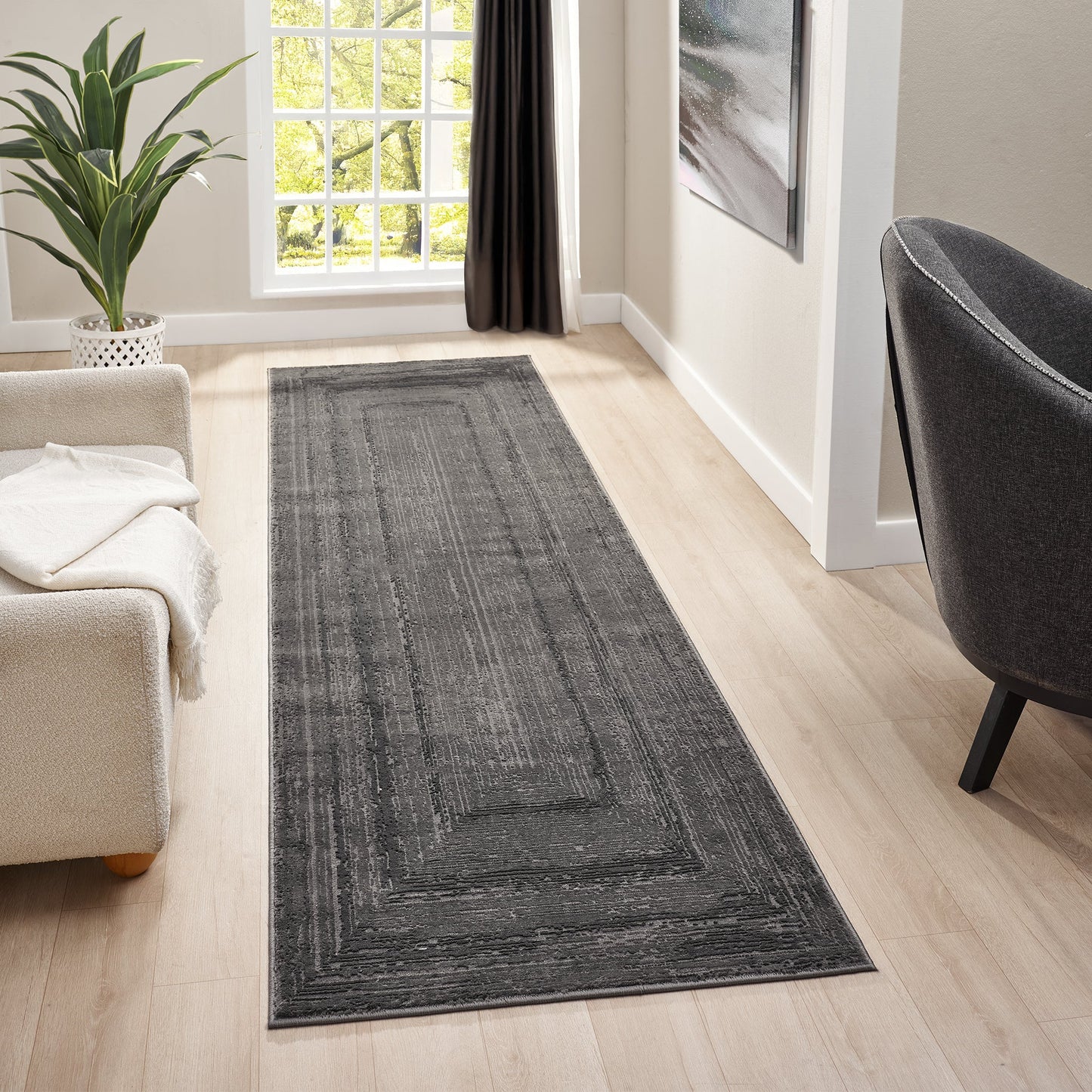 Fortune 771 Dk.Grey Hallway Runner