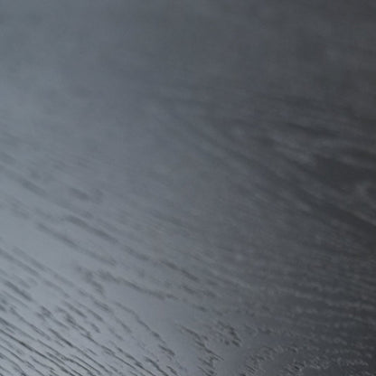 1.5m Round Dining Table - Full Black Oak