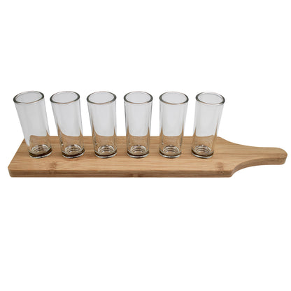 Tequila Shot Glasses Serving Set -  7 Piece