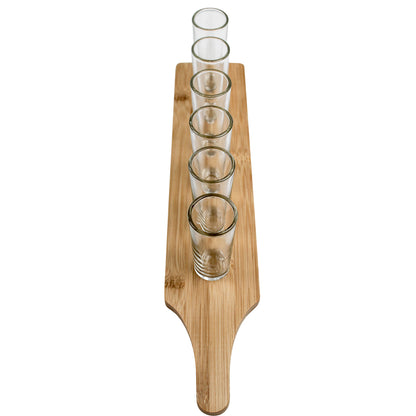 Tequila Shot Glasses Serving Set -  7 Piece