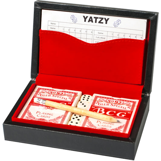 Leather Poker Set