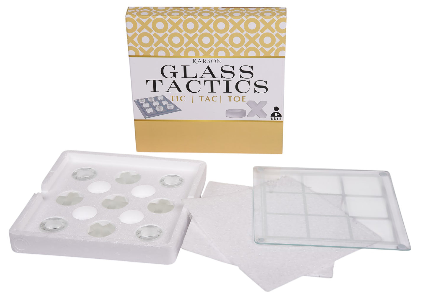 Tic-Tac-Toe Glass Board Game