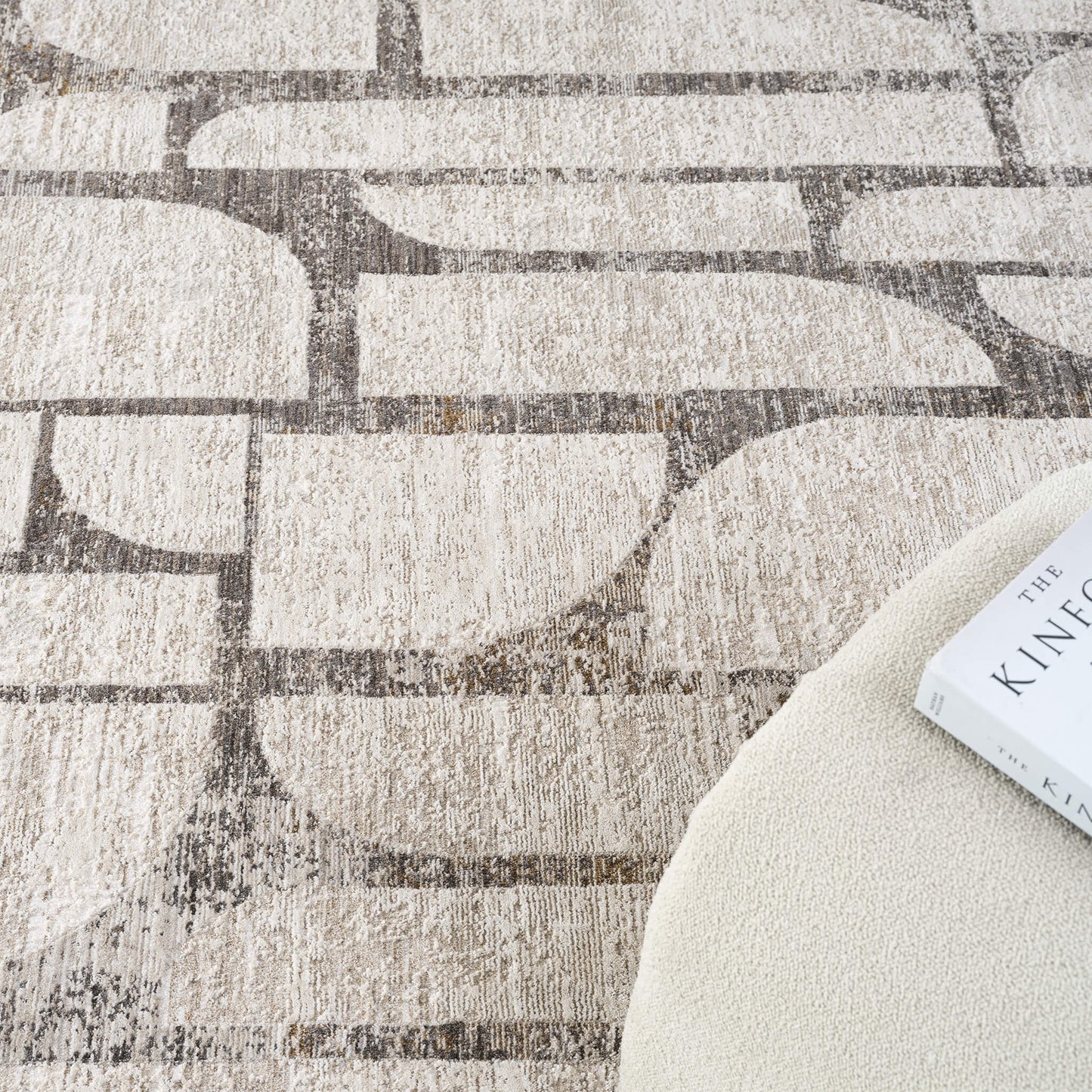 Glamour 722 Stone Rectangle Rug