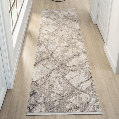 Glamour 723 Ivory Hallway Runner