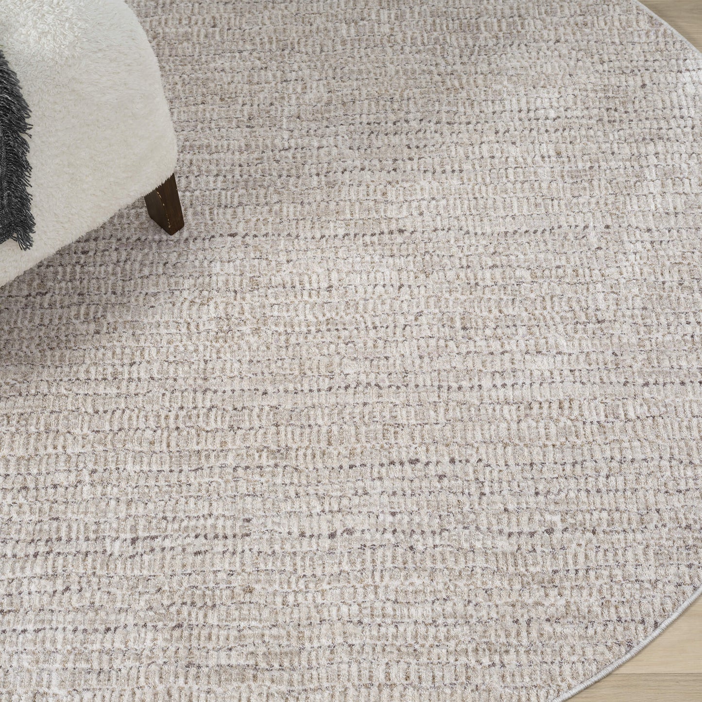 Glamour 724 Oak Round Rug