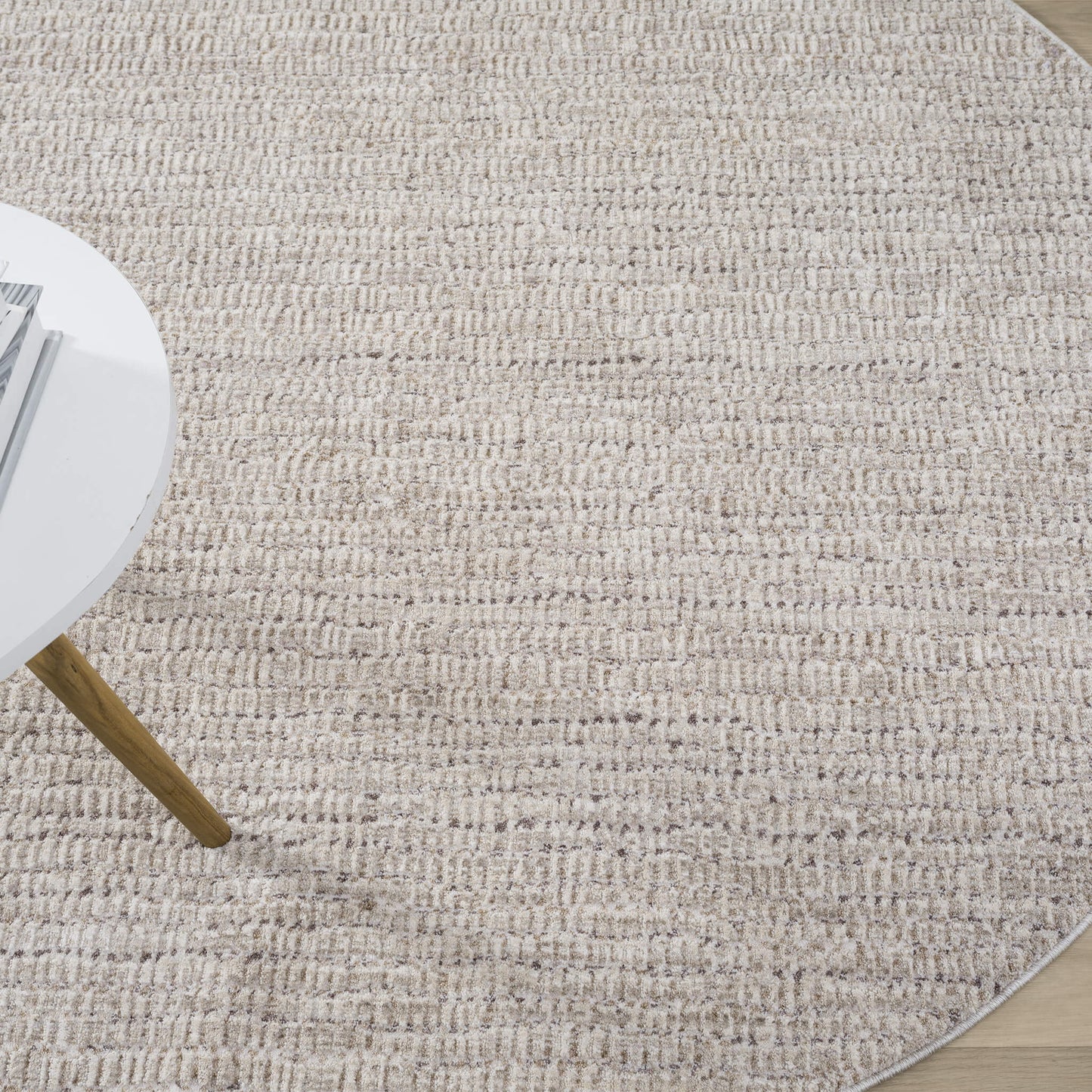 Glamour 724 Oak Round Rug