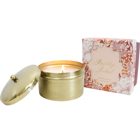 Meen Tribe White Magnolia Scent Gold Jar Candle