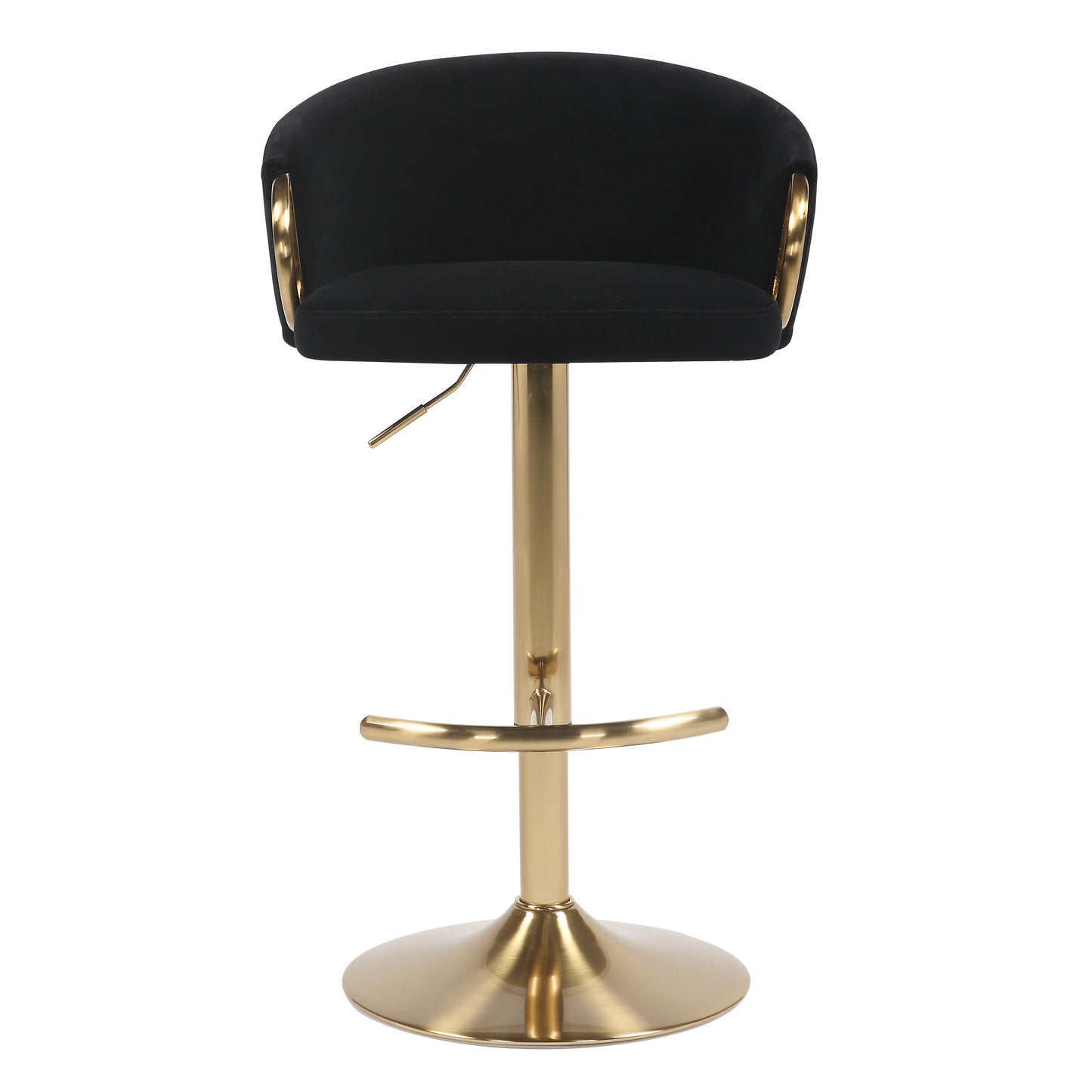 Luxe Velvet & Gold Bar Stool - Set of 2