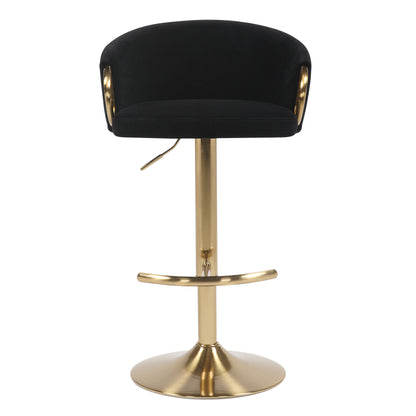 Luxe Velvet & Gold Bar Stool - Set of 2