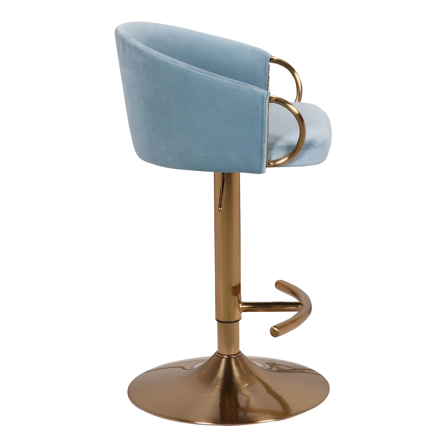 Luxe Velvet & Gold Bar Stool - Set of 2