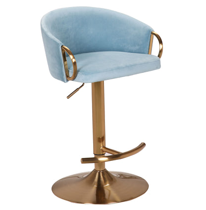 Luxe Velvet & Gold Bar Stool - Set of 2