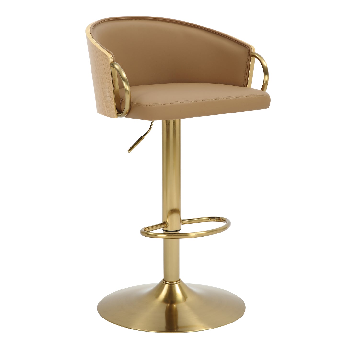 Jensen Velvet & Gold Barstool - Set of 2