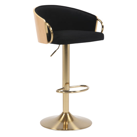 Jensen Velvet & Gold Barstool - Set of 2