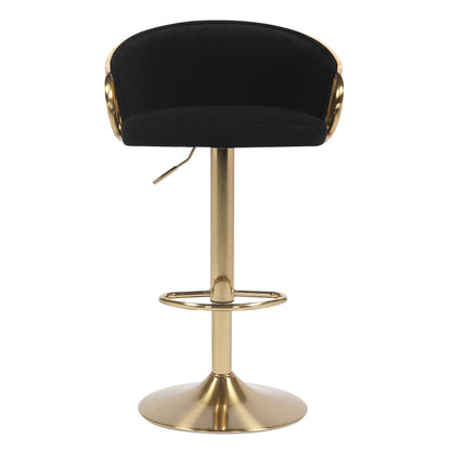 Jensen Velvet & Gold Barstool - Set of 2