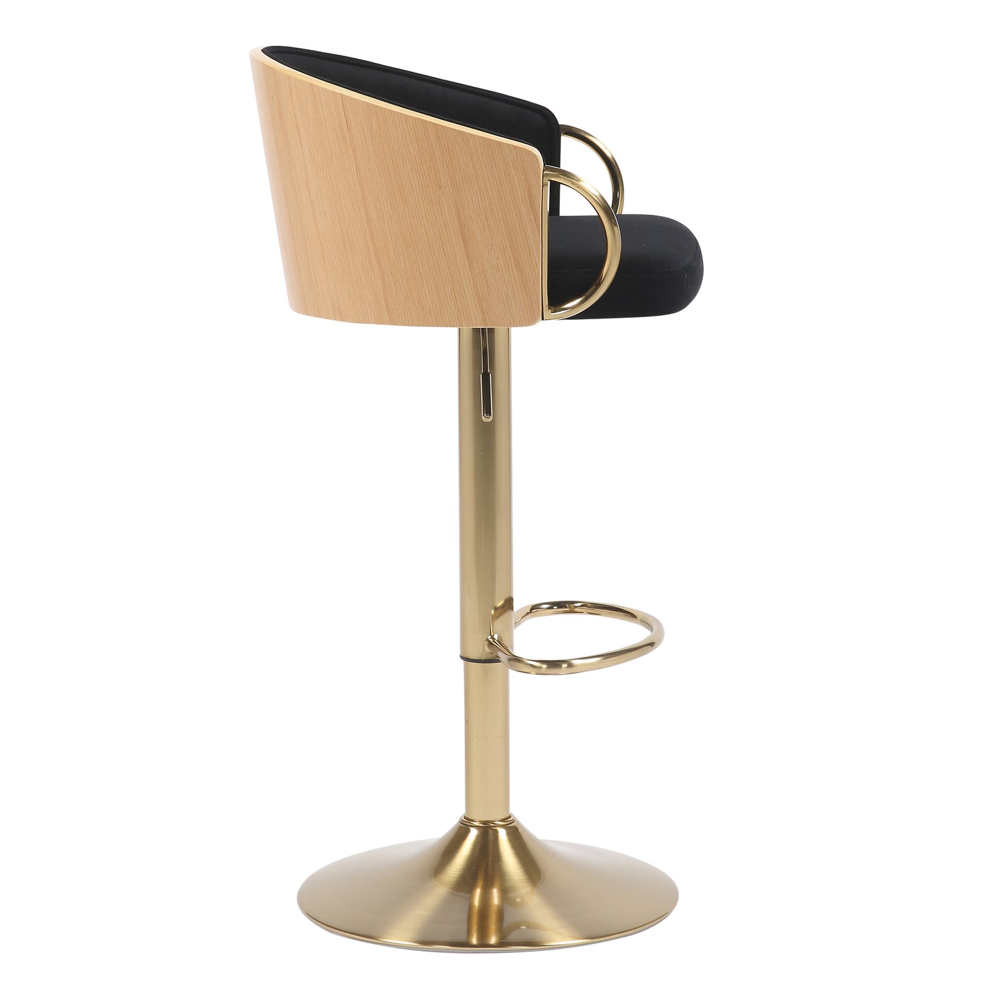 Jensen Velvet & Gold Barstool - Set of 2