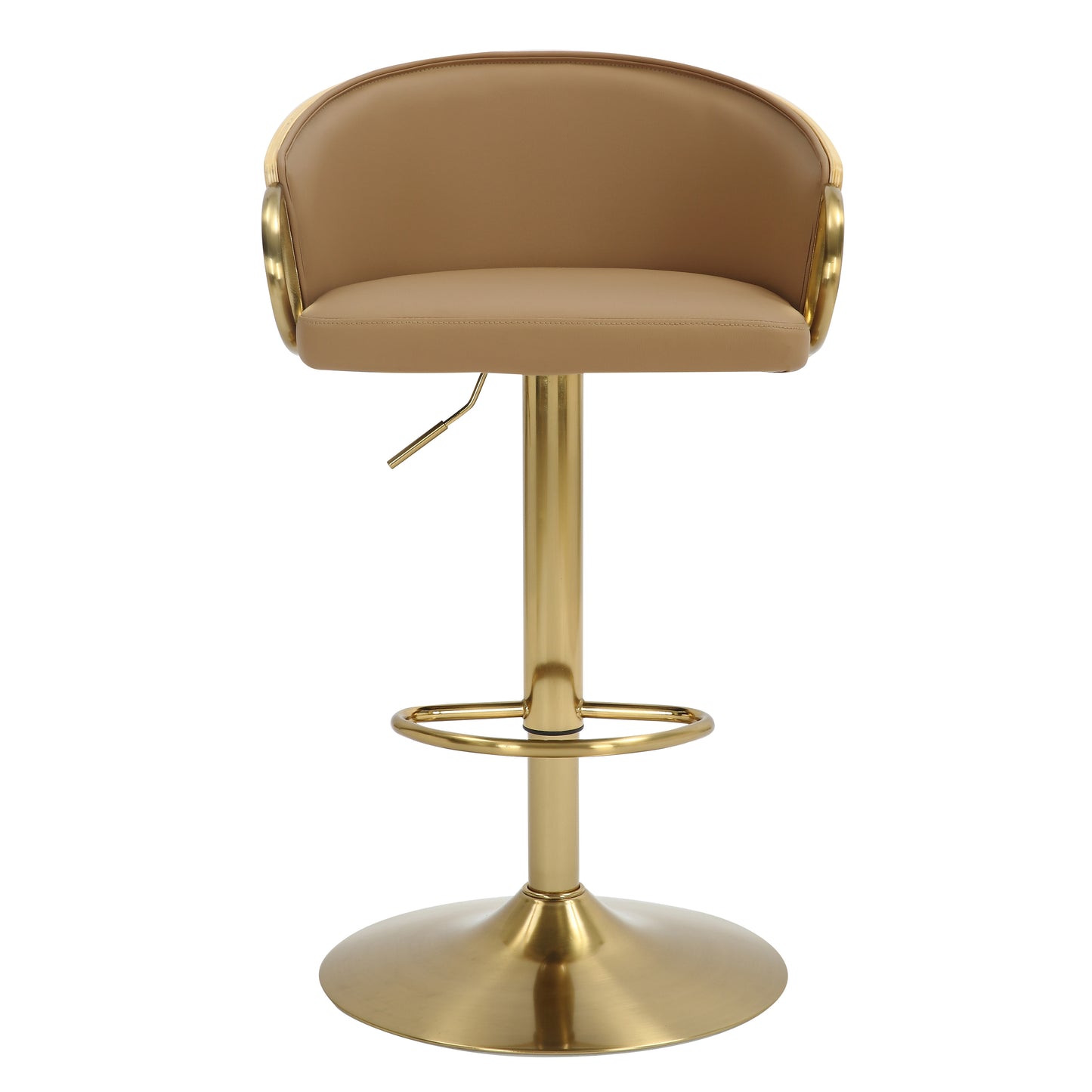 Jensen Velvet & Gold Barstool - Set of 2