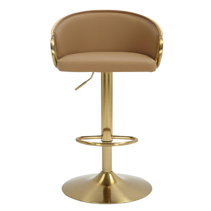 Jensen Velvet & Gold Barstool - Set of 2