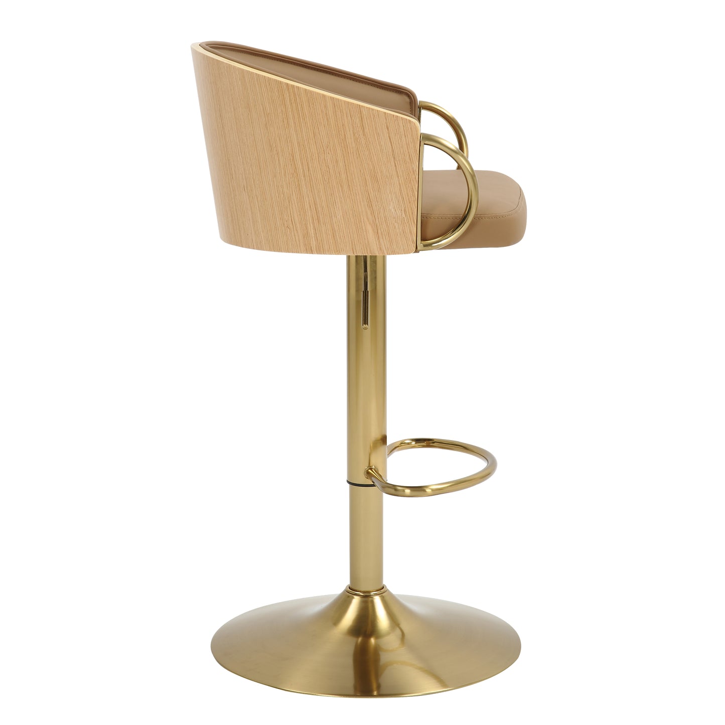 Jensen Velvet & Gold Barstool - Set of 2