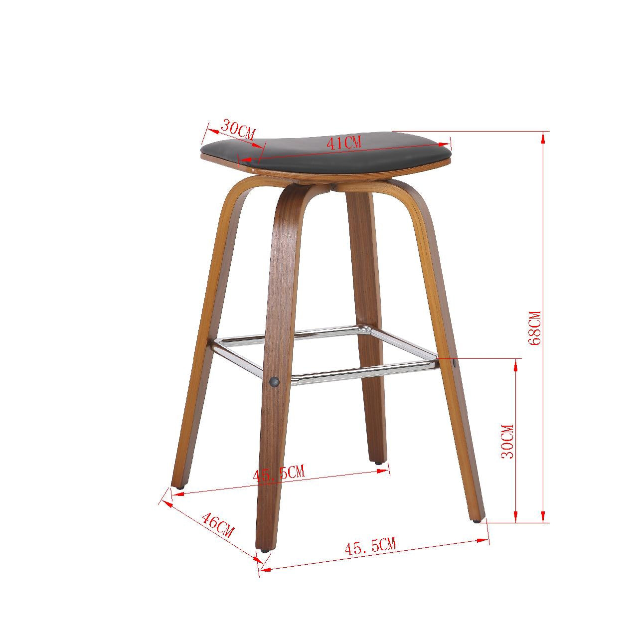 Black Cooper Barstool - Set of 2