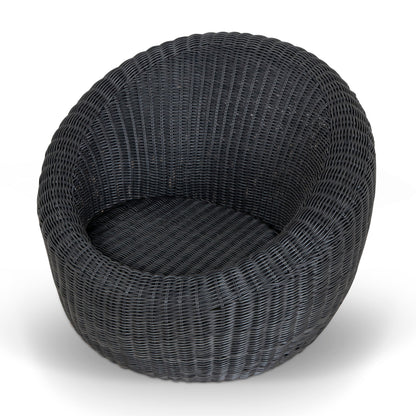 Outdoor Lounge Chair - Full Black