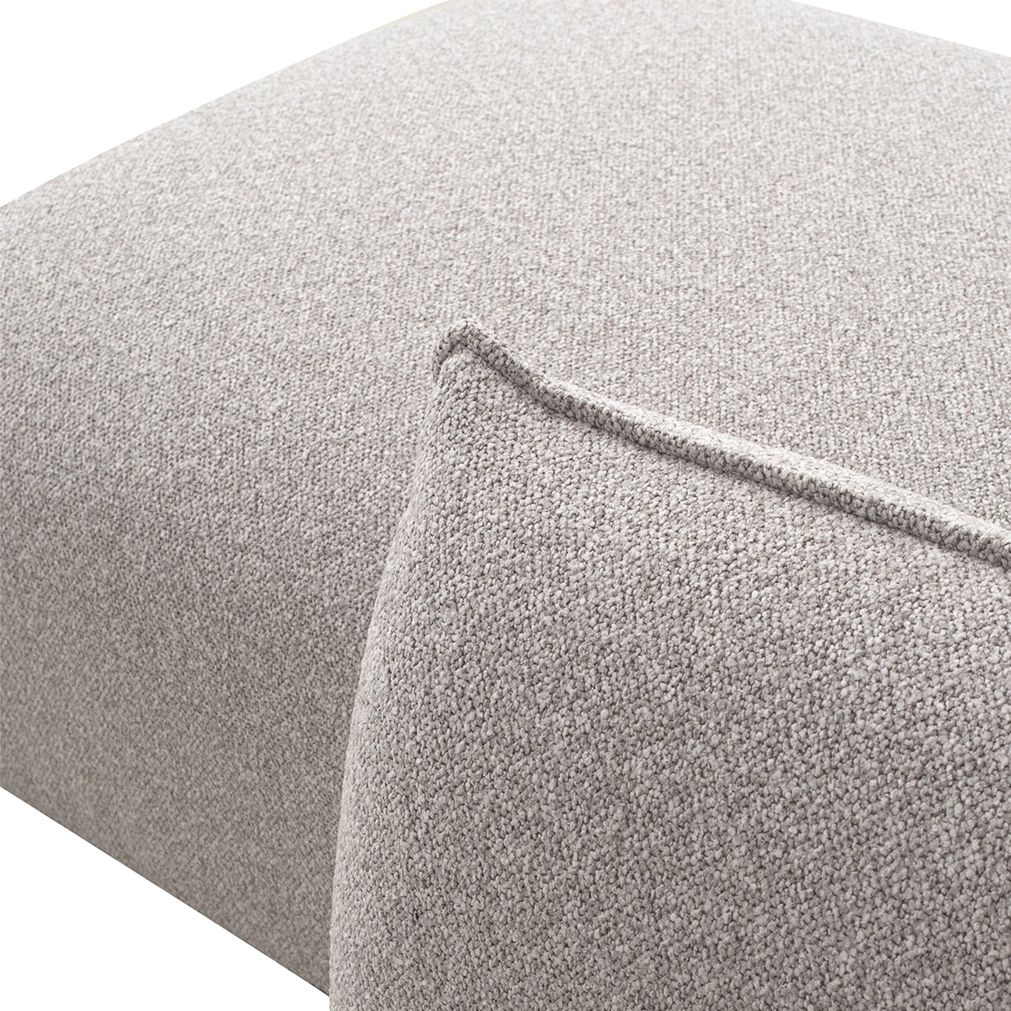 3 Seater Right Chaise Sofa - Clay Grey