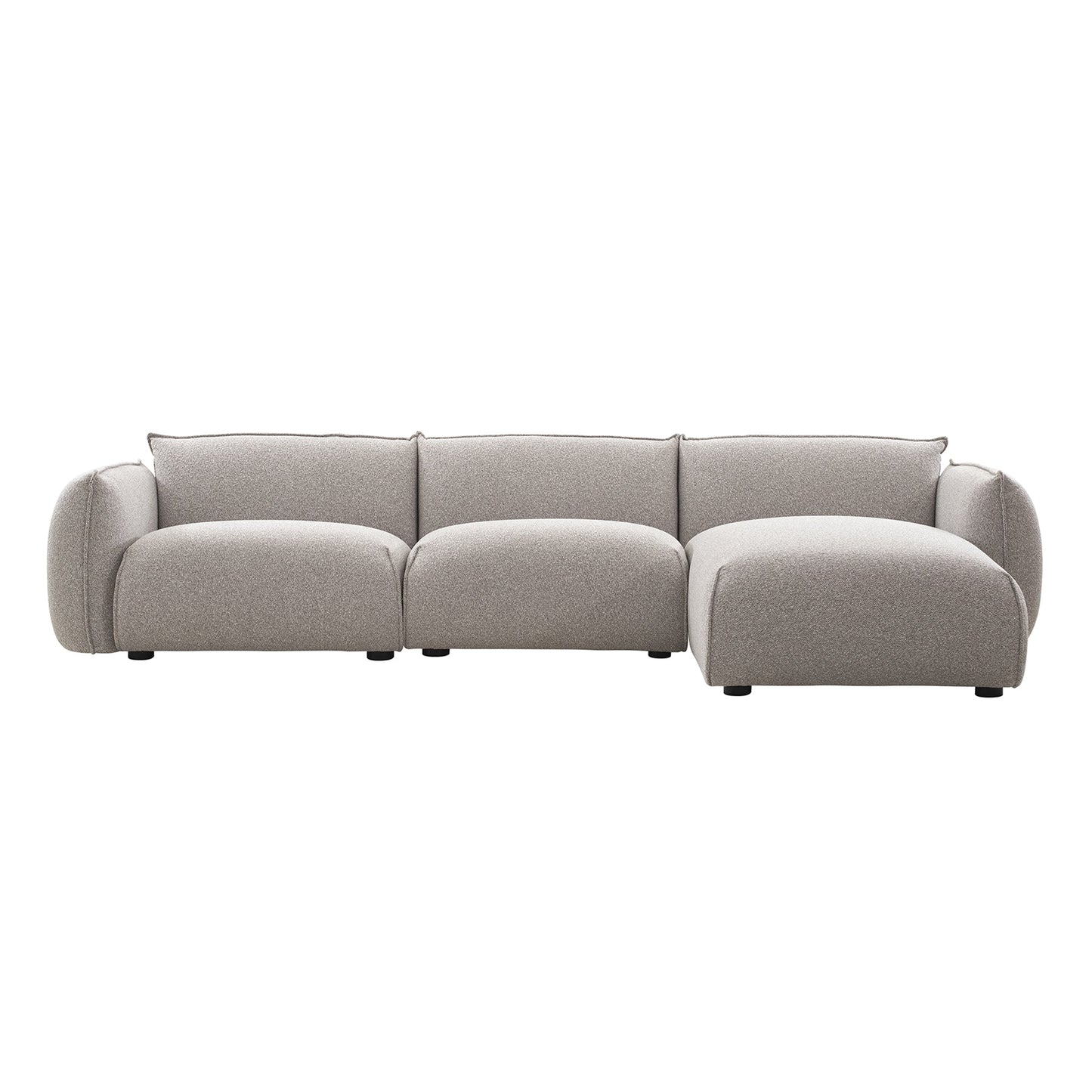 3 Seater Right Chaise Sofa - Clay Grey