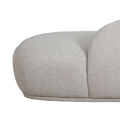 3 Seater Fabric Sofa - Clay Grey