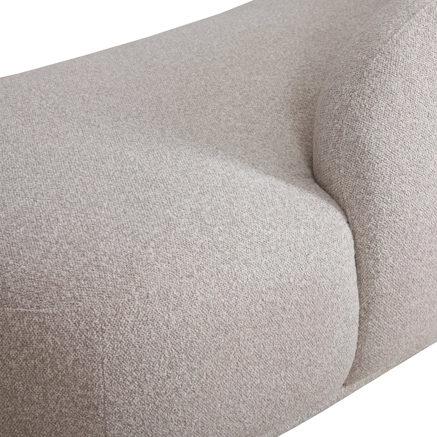3 Seater Fabric Sofa - Clay Grey