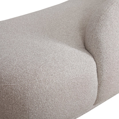 3 Seater Fabric Sofa - Clay Grey
