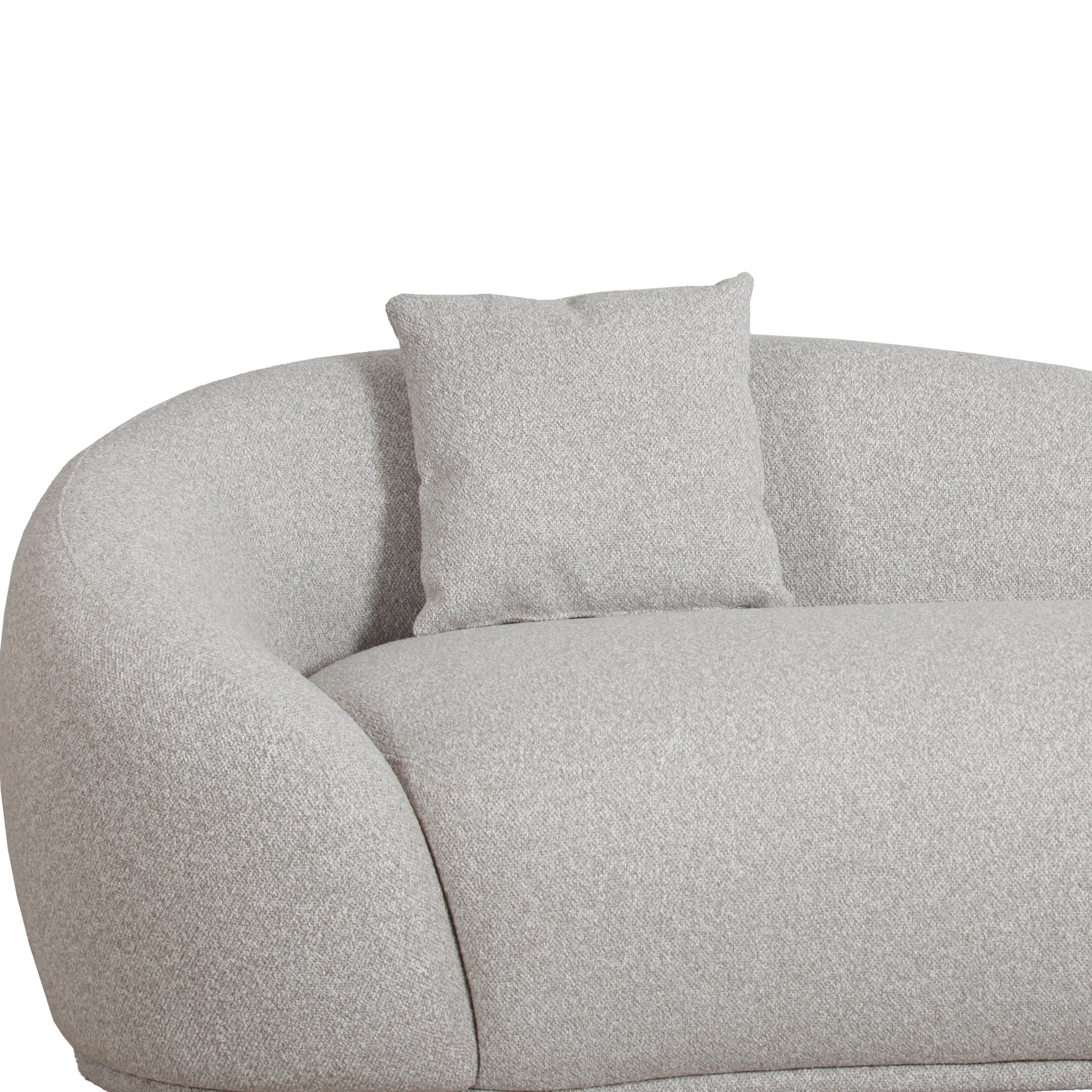 3 Seater Fabric Sofa - Clay Grey