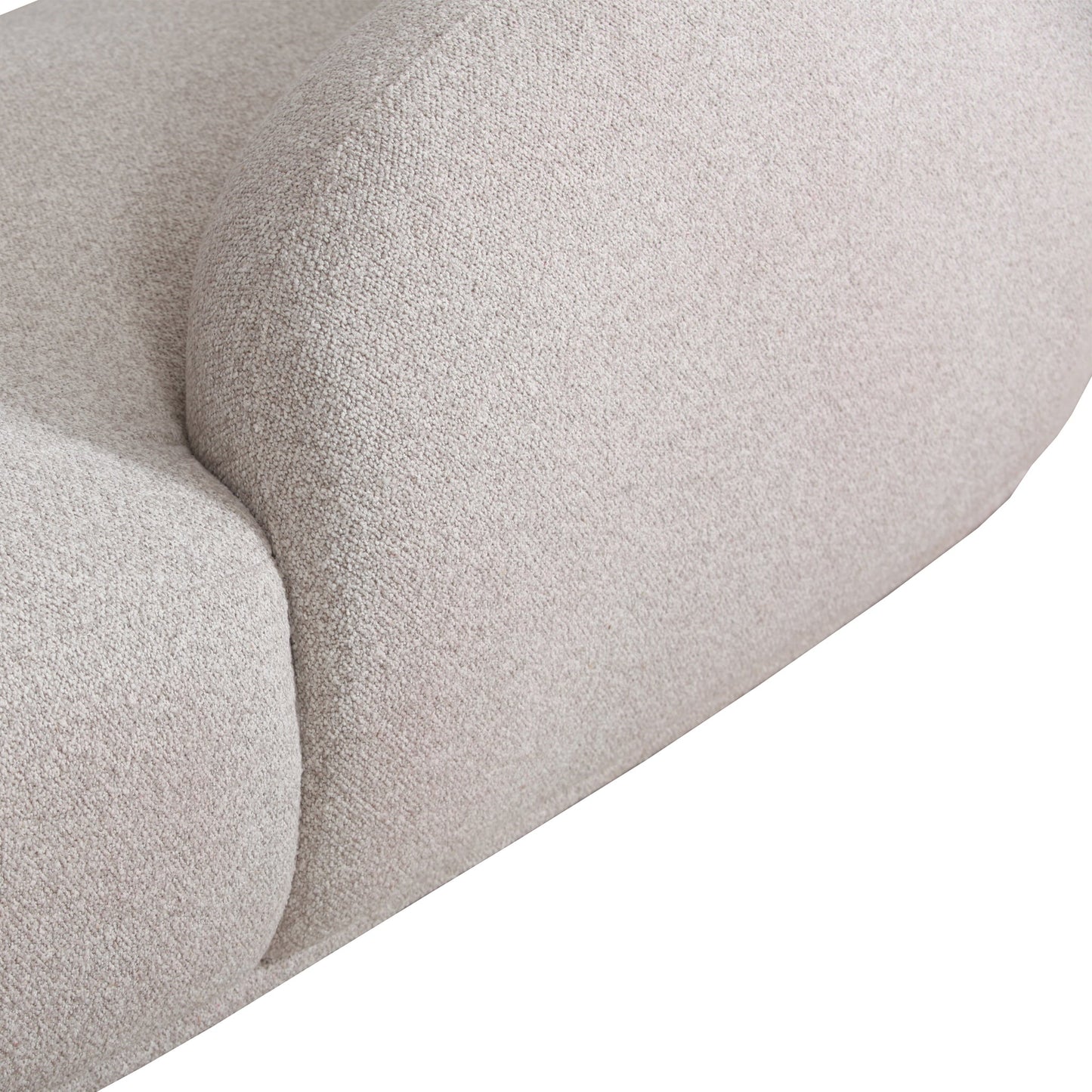 3 Seater Fabric Sofa - Clay Grey
