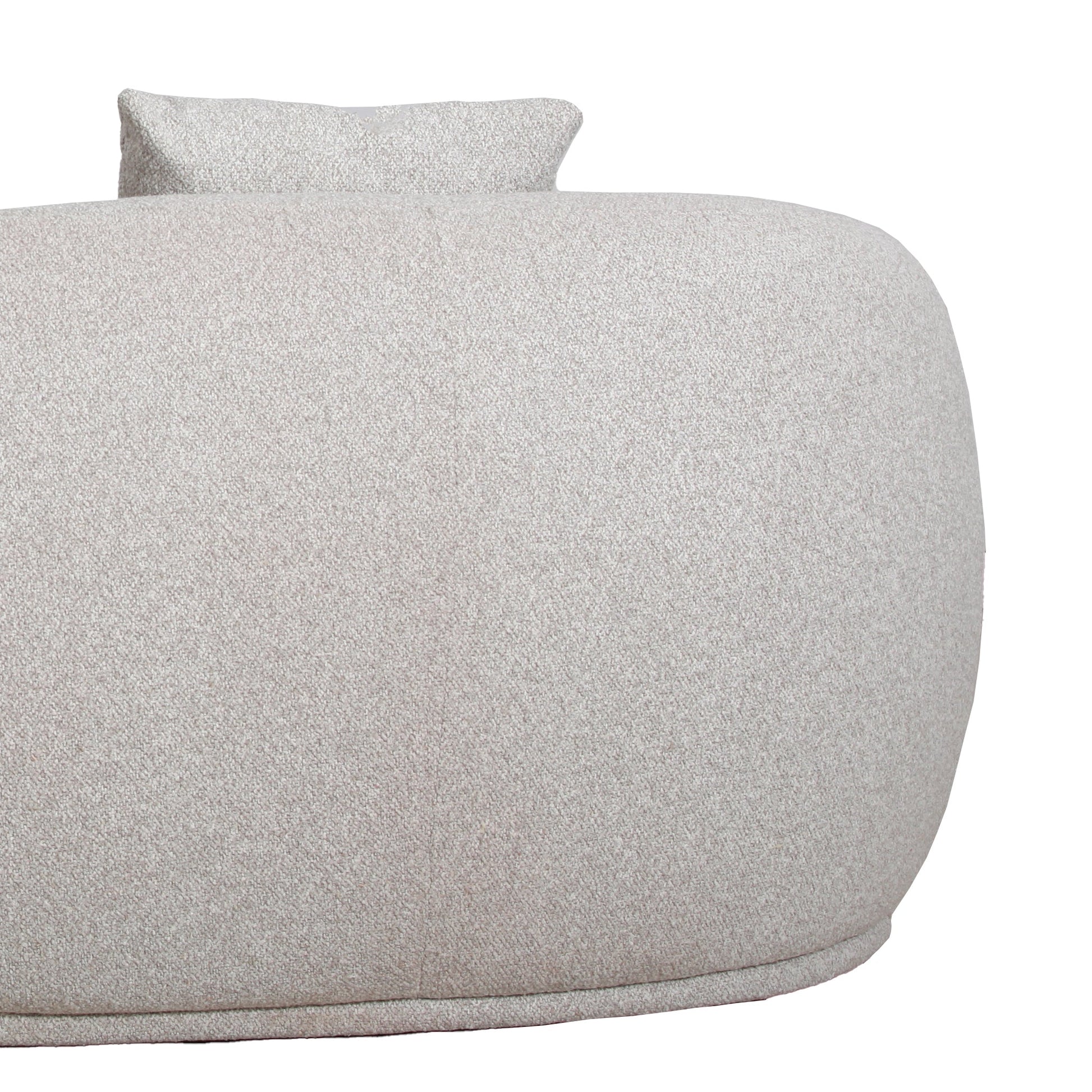 3 Seater Fabric Sofa - Clay Grey
