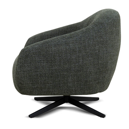 Swivel Armchair - Moss Green