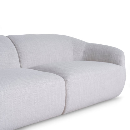 Extended Corner Fabric Sofa - Taupe Beige