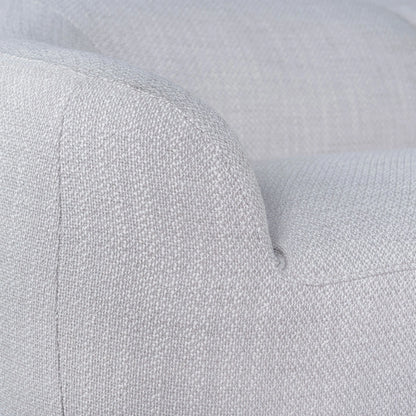 Extended Corner Fabric Sofa - Taupe Beige