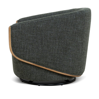 Swivel Armchair - Moss Green