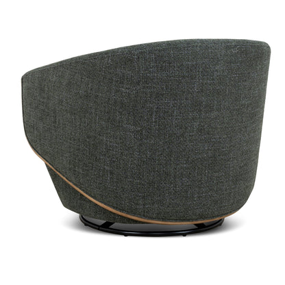Swivel Armchair - Moss Green