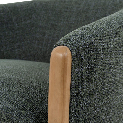 Swivel Armchair - Moss Green