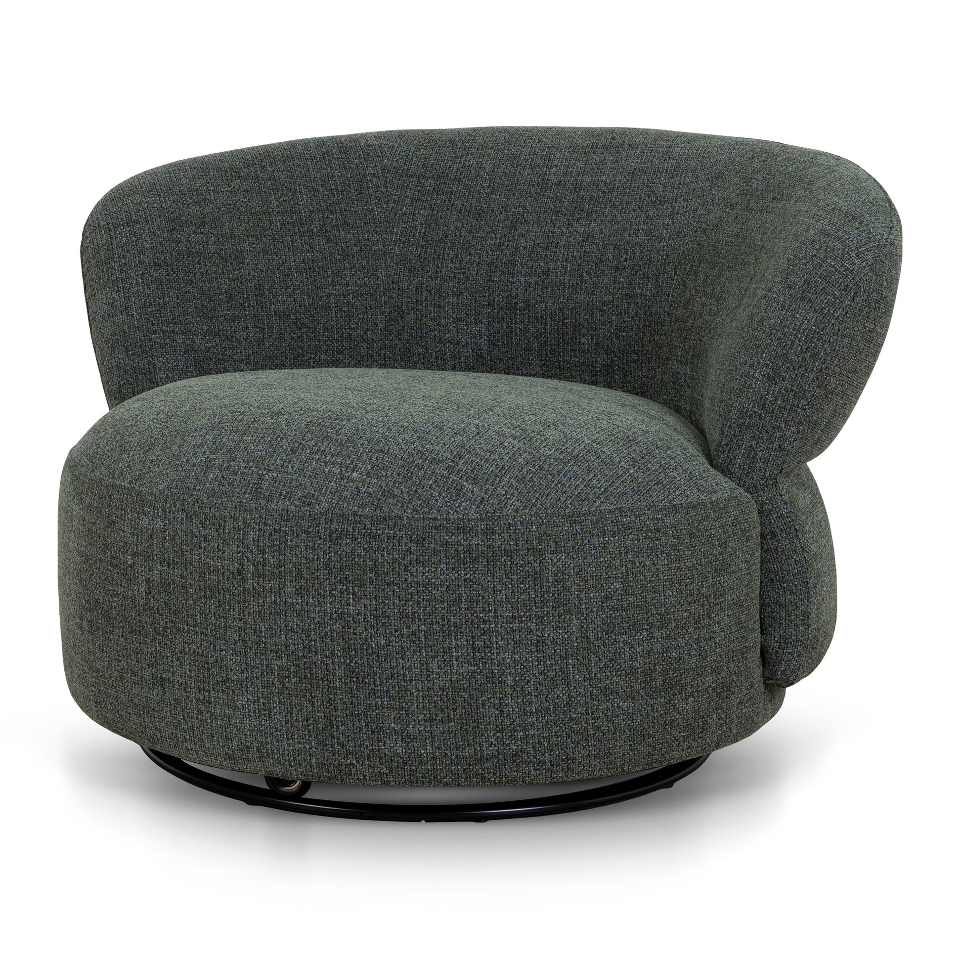 Swivel Lounge Chair - Moss Green