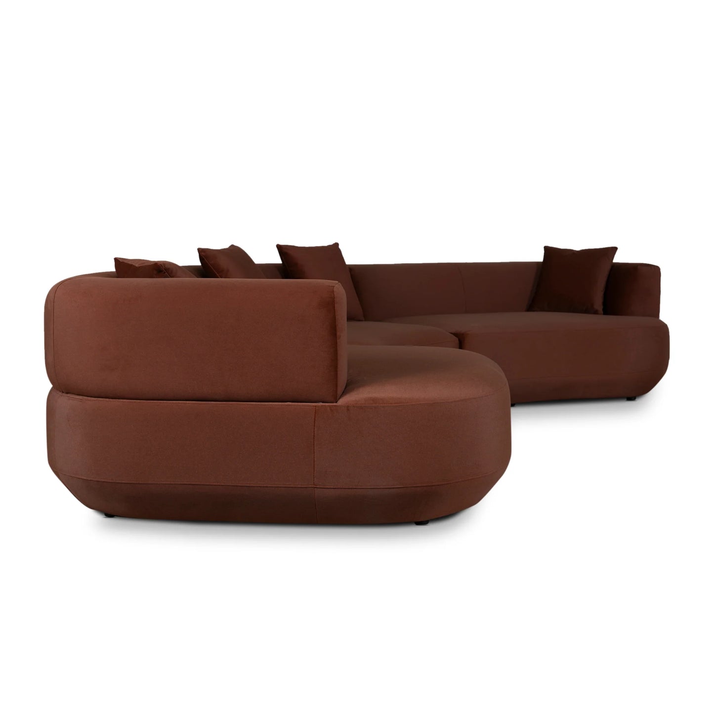 Modular Left Chaise Sofa - Red Bronze