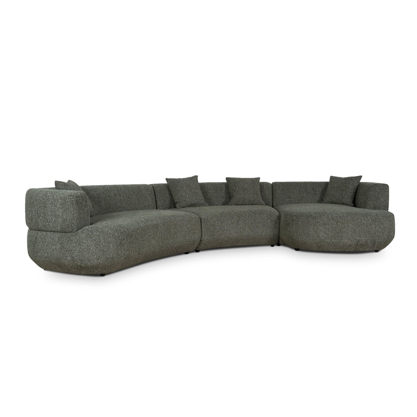 Modular Right Chaise Sofa - Canopy Green