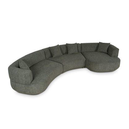 Modular Right Chaise Sofa - Canopy Green