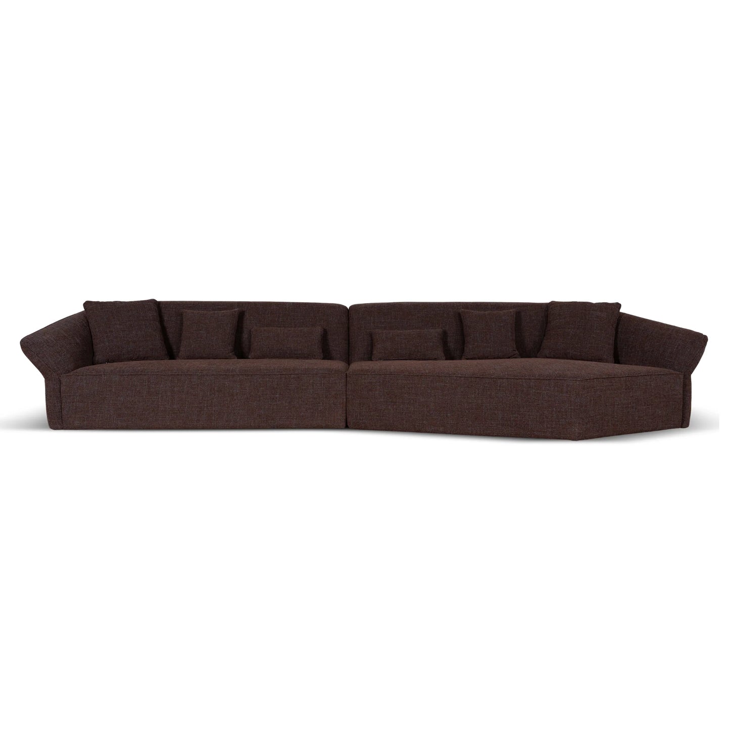 Left Open Sofa - Moss Brown