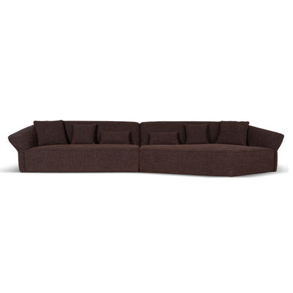 Left Open Sofa - Moss Brown