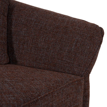 Left Open Sofa - Moss Brown