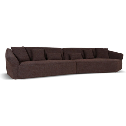 Left Open Sofa - Moss Brown