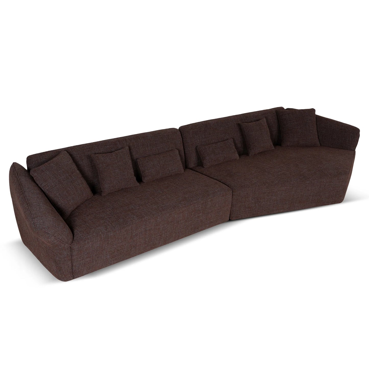 Left Open Sofa - Moss Brown